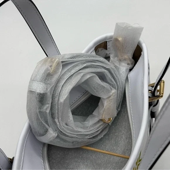 Michael Kors Jet Set Travel Extra-Small Top Zip Tote Bag Rainbow Optic White - Picture 10 of 11